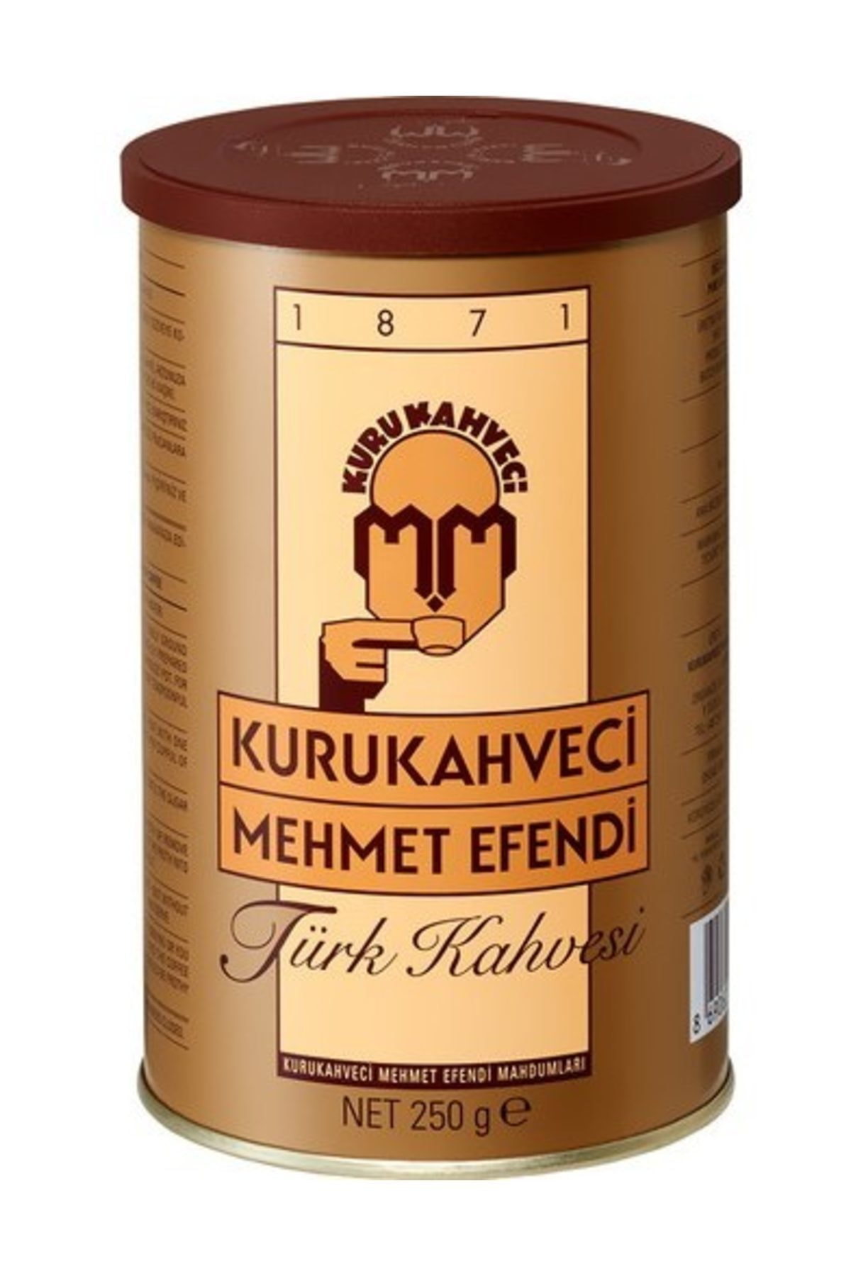 Kurukahveci Mehmet Efendi Türk Kahvesi Teneke 250 G