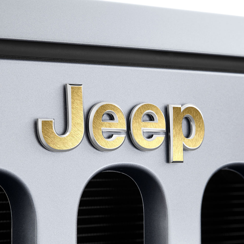Ipg Jeep Wrangler 2007 2018 Gril Emblem Ön Jeep Amblem Sticker Set