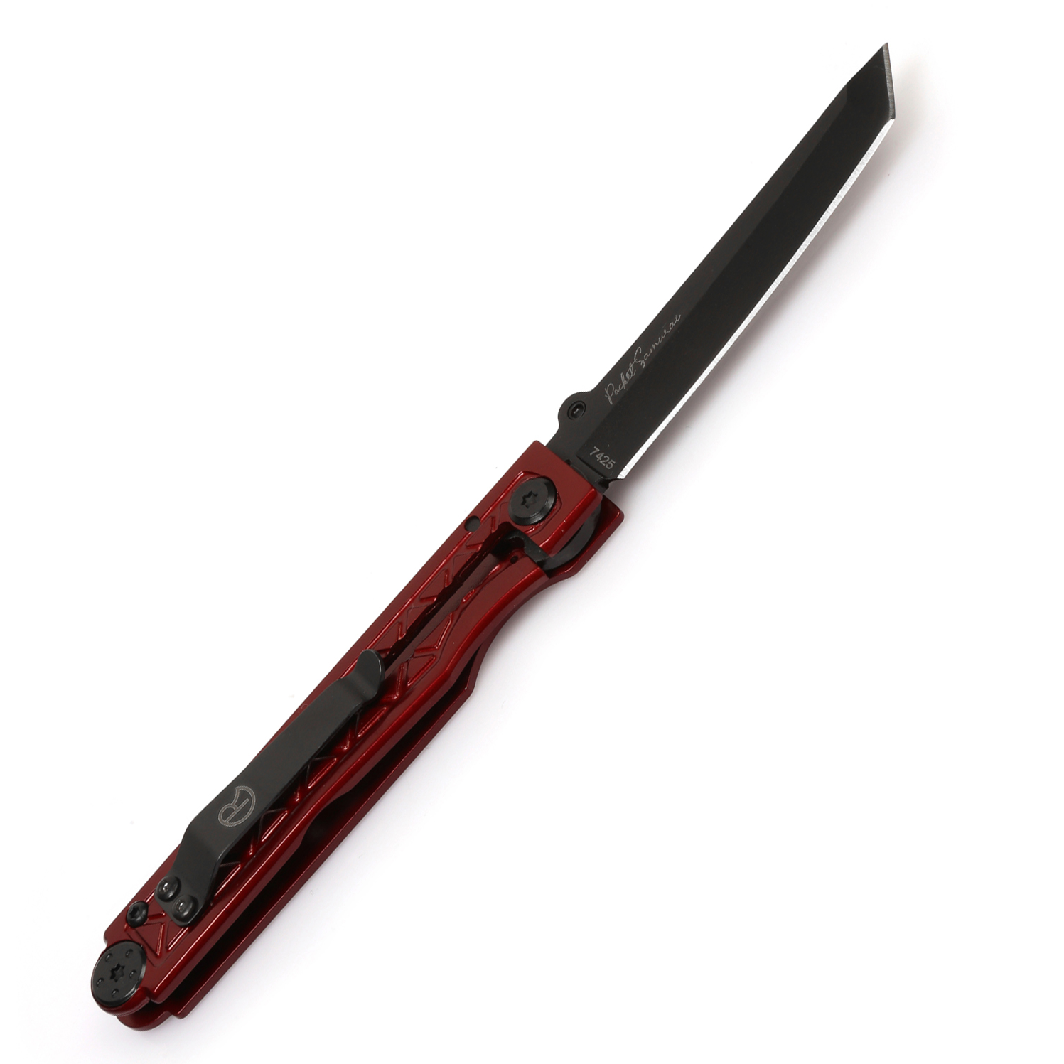 Chris Reeve Knives Samurai 7425 Red 8Crl3Mov Liner Kilit Çakı BH9272