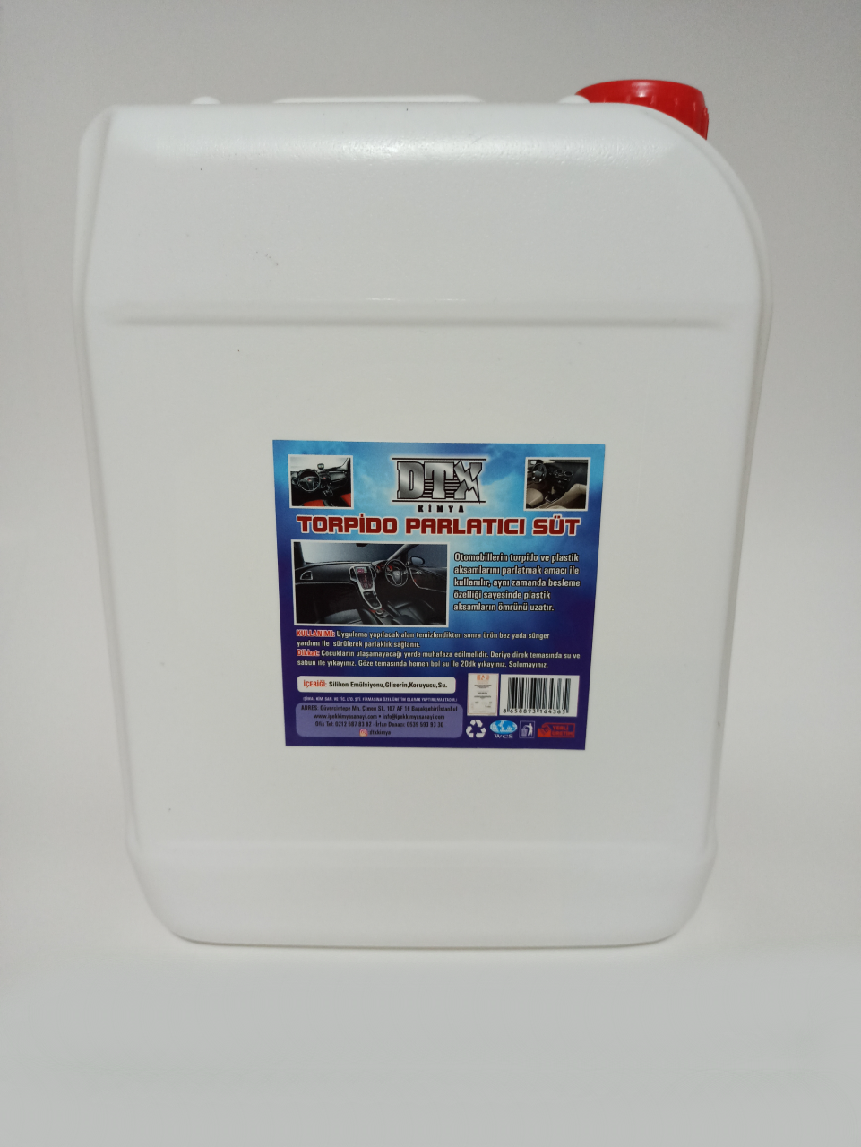 Dtx Kimya Ekonomik Torpido Ve Plastik Parlatıcı Süt 5 Kg