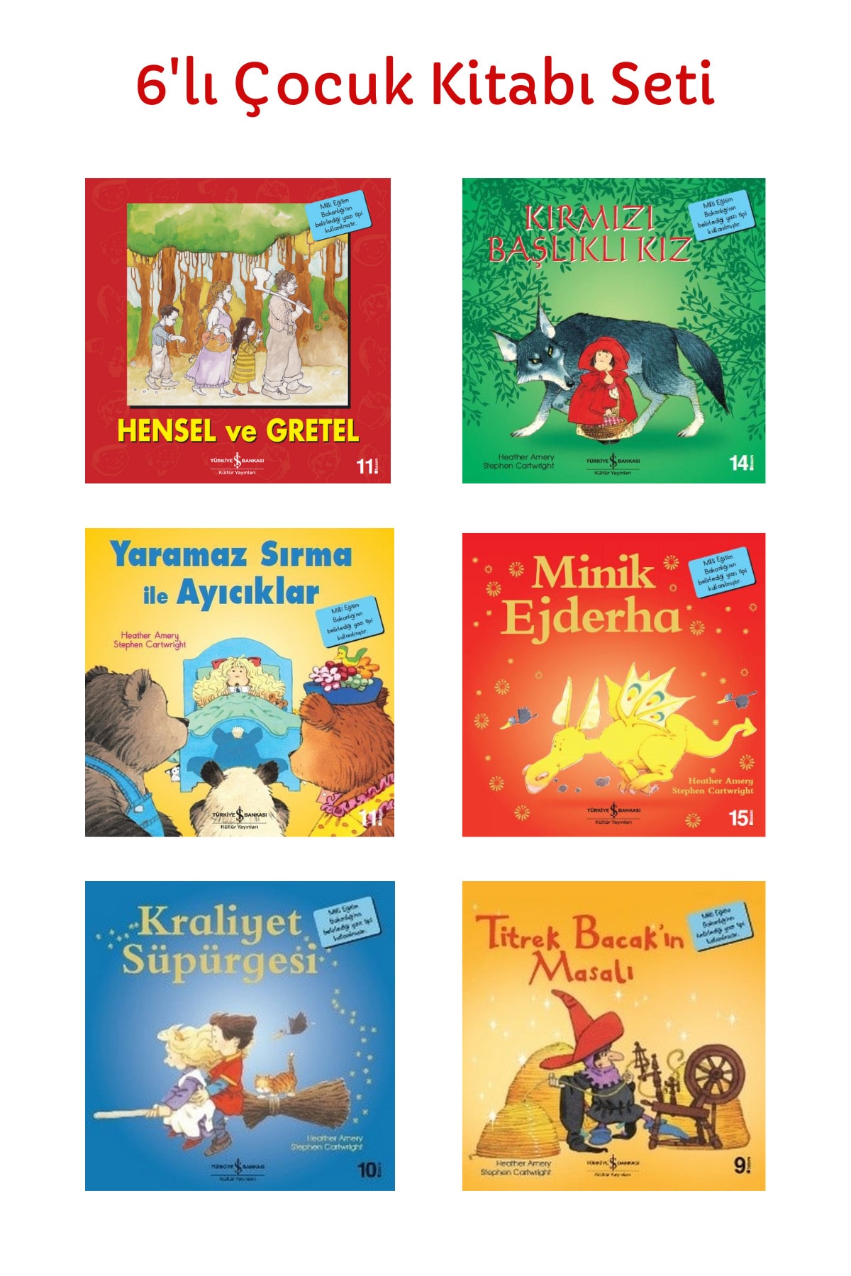 TÜRKİYE İŞ BANKASI KÜLTÜR YAYINLARI Iş Bankası Kültür Yayınları - 6'Lı Çocuk Kitabı Seti